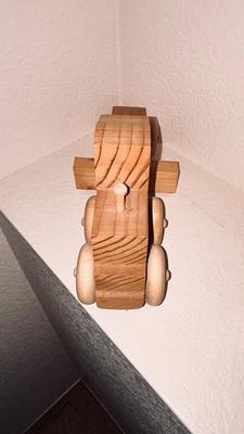 1985 ERTL ALLIS-CHALMERS TOY DIE CAST TRACTOR AND HANDMADE WOODEN TOYS