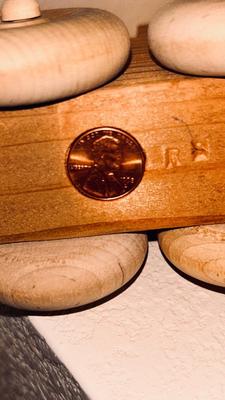 1985 ERTL ALLIS-CHALMERS TOY DIE CAST TRACTOR AND HANDMADE WOODEN TOYS