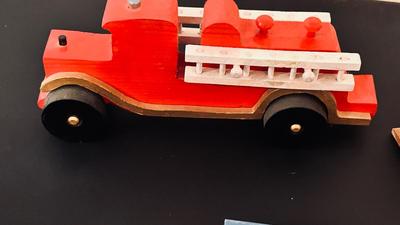 ALPHABET FLASH CARDS AND HANDMADE WOODEN TOYS.