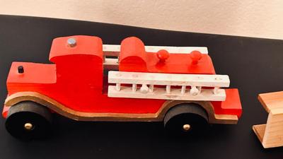 ALPHABET FLASH CARDS AND HANDMADE WOODEN TOYS.