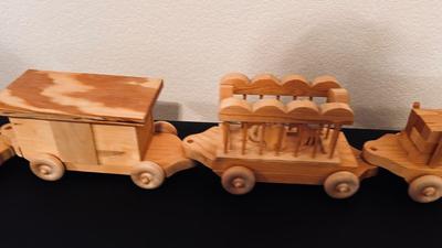 HANDCRAFTED PULL OR PUSH TOY TRAIN