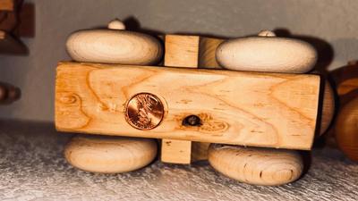 HANDMADE TOY TRUCKS AND ANIMALS