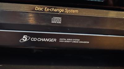 SMALLER TV STAND AND SONY CDP-CE315 5 DISC CD PLAYER WITH REMOTE