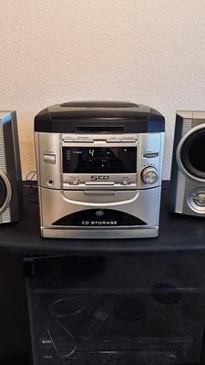 DURABRAND AM/FM, CASSETTE AND 5 CD DISC PLAYER STEREO SYSTEM