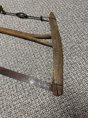 ANTIQUE BUCK/BOW CROSSCUT HAND SAW