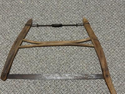 ANTIQUE BUCK/BOW CROSSCUT HAND SAW