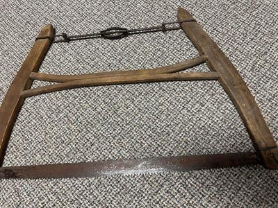 ANTIQUE BUCK/BOW CROSSCUT HAND SAW
