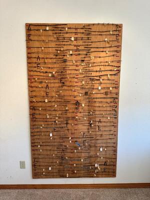 LARGE BARBED WIRE SAMPLE DISPLAY