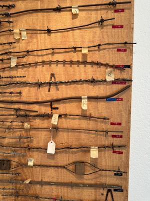 LARGE BARBED WIRE SAMPLE DISPLAY