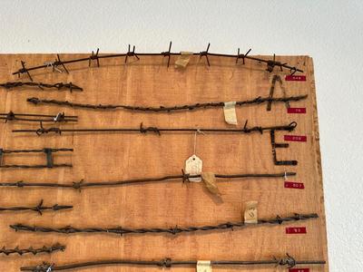 LARGE BARBED WIRE SAMPLE DISPLAY