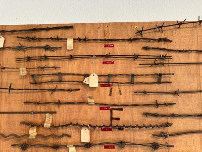 LARGE BARBED WIRE SAMPLE DISPLAY