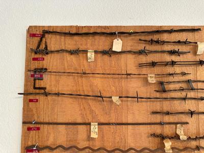 LARGE BARBED WIRE SAMPLE DISPLAY