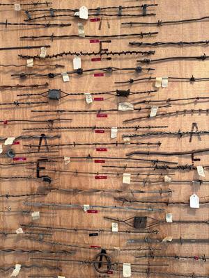 LARGE BARBED WIRE SAMPLE DISPLAY