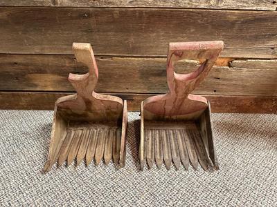 ANTIQUE CRANBERRY RAKES OR PICKERS
