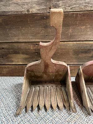 ANTIQUE CRANBERRY RAKES OR PICKERS