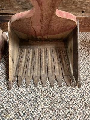 ANTIQUE CRANBERRY RAKES OR PICKERS
