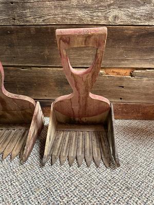 ANTIQUE CRANBERRY RAKES OR PICKERS