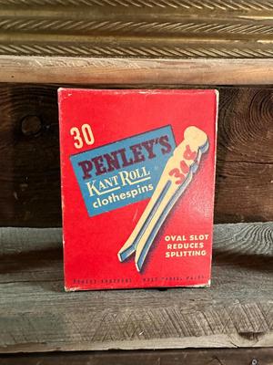 BROWN BRASS WASHBOARD, OLD CLOTHESPINS AND CLOTHES IRON