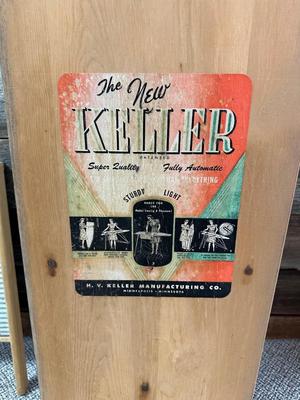 MAID-RITE WASHBOARD AND THE NEW KELLER WOODEN IRONING BOARD