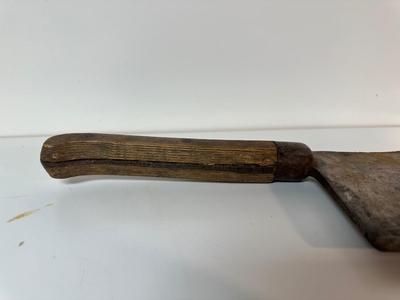LARGE ANTIQUE MEAT CLEAVER