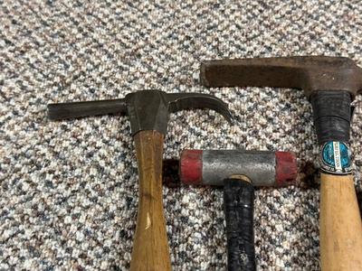 VARIOUS HAMMERS AND WEDGE
