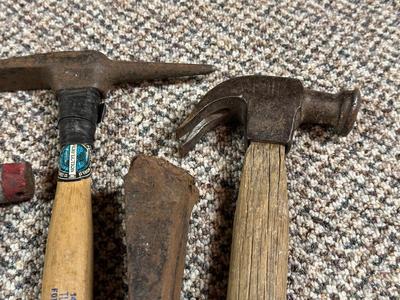 VARIOUS HAMMERS AND WEDGE