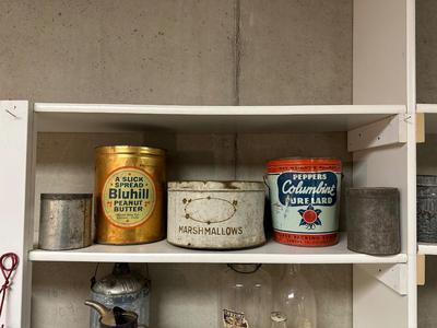 OLD HOUSEHOLD TINS