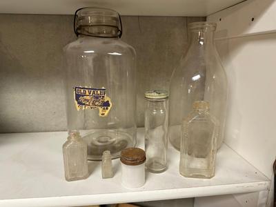 OLD BOTTLES AND JARS
