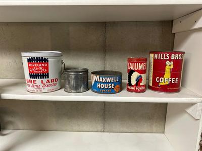 OLD HOUSEHOLD TINS