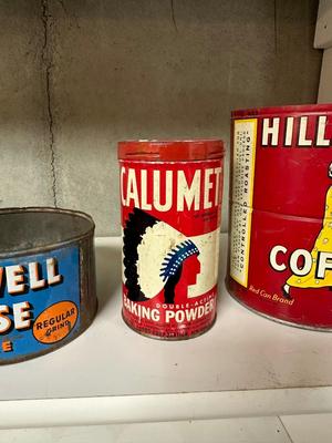 OLD HOUSEHOLD TINS