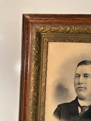 ANTIQUE PHOTO OF JOHN STANTON IN AN ANTIQUE FRAME