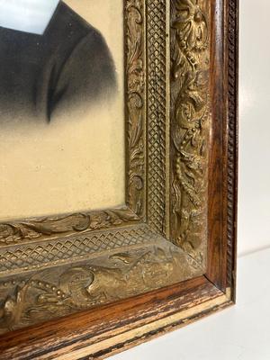 ANTIQUE PHOTO OF JOHN STANTON IN AN ANTIQUE FRAME