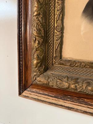 ANTIQUE PHOTO OF JOHN STANTON IN AN ANTIQUE FRAME