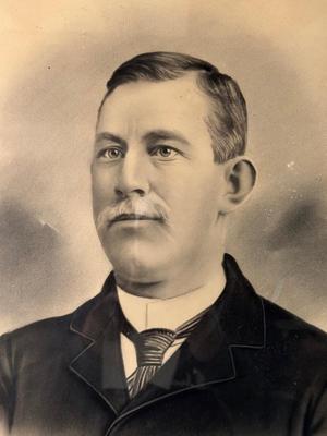 ANTIQUE PHOTO OF JOHN STANTON IN AN ANTIQUE FRAME