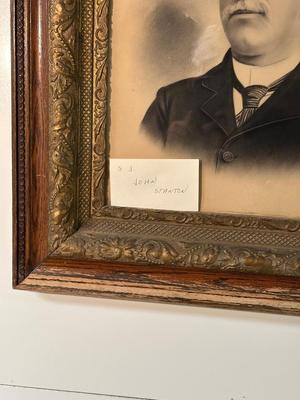 ANTIQUE PHOTO OF JOHN STANTON IN AN ANTIQUE FRAME