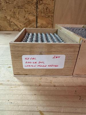 45 CALIBER AND .358 CALIBER CAST LEAD BULLETS