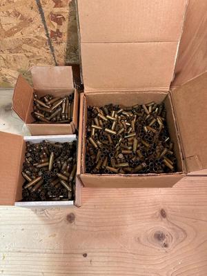 .223 AND 38 SPECIAL EMPTY BRASS SHELLS FOR RELOADING