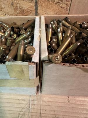.223 AND 308 EMPTY BRASS SHELLS FOR RELOADING