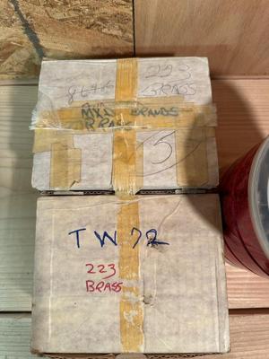 .223 AND 308 EMPTY BRASS SHELLS FOR RELOADING