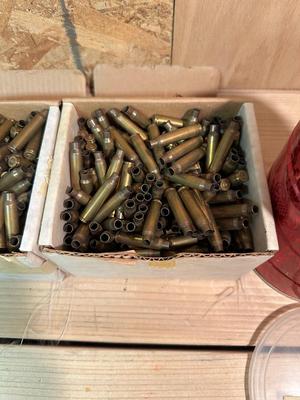 .223 AND 308 EMPTY BRASS SHELLS FOR RELOADING