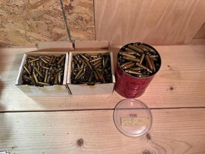 .223 AND 308 EMPTY BRASS SHELLS FOR RELOADING