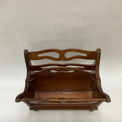 544 Butternut Mahogany Magazine Rack