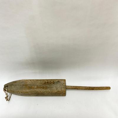 545 Three Antique Wooden Buoys