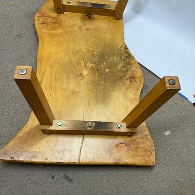 548 Raw Edge Wood Maple Coffee Table