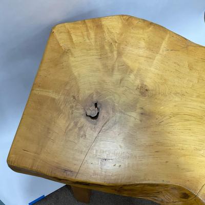 548 Raw Edge Wood Maple Coffee Table