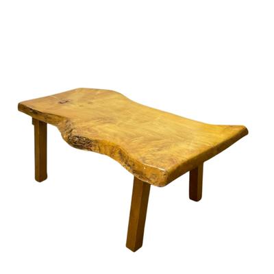 548 Raw Edge Wood Maple Coffee Table