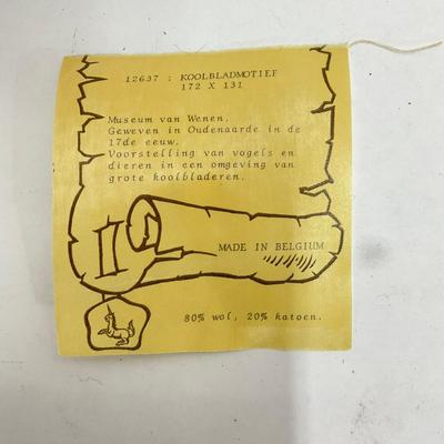 549 Vintage French Aristolochia Leaves Tapestry