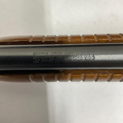 558 Vintage Savage Arms Model 29B Pump-Action Rifle (.22 Caliber)