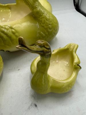 Hull green ceramic 1950’s chartreuse