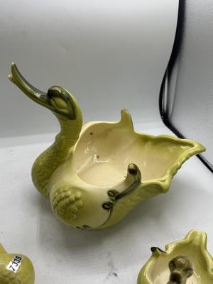 Hull green ceramic 1950’s chartreuse